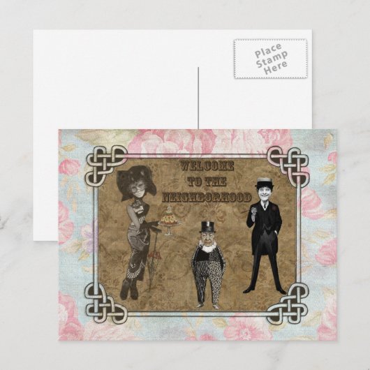 Willkommen in der Nachbarschaft Postkarte (Vorne/Hinten)