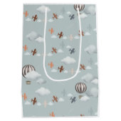 Willkommen in der neuen Geschenktasche der Welt Mittlere Geschenktüte (Rückseite)