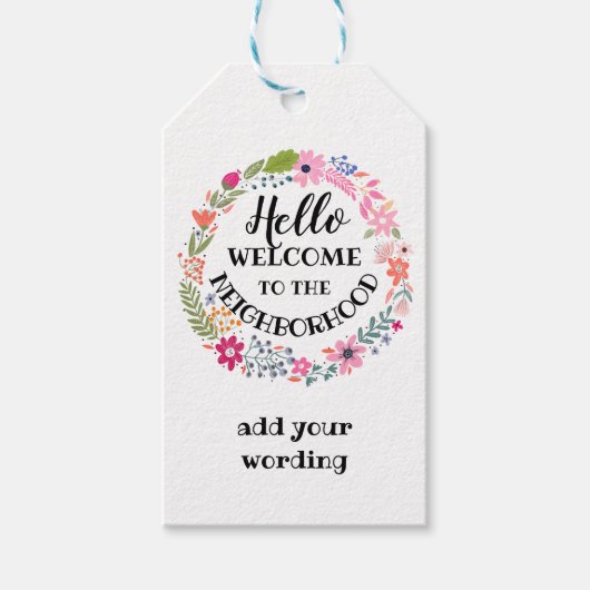 Willkommen in der neuen Zuhause-Note-Karte der Nac Geschenkanhänger (Vorderseite)