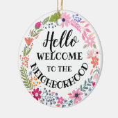 Willkommen in der neuen Zuhause-Note-Karte der Nac Keramik Ornament (Links)