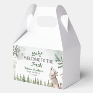 Willkommen in der Pack Forest Wolf Baby Favor Box Geschenkschachtel
