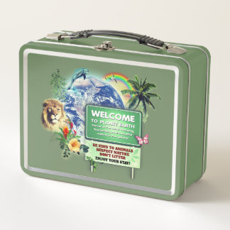 Willkommen in der Planet Earth Metal Lunchbox