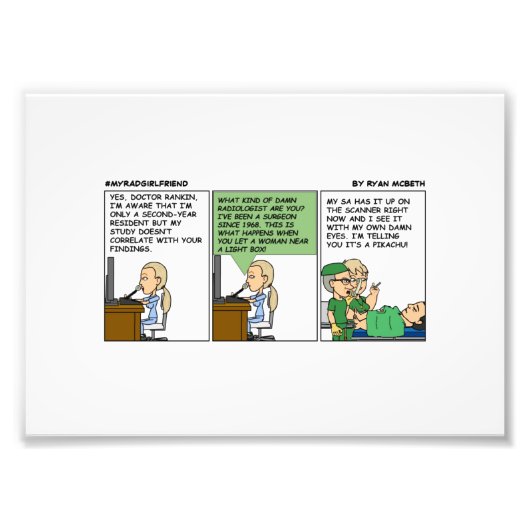 Willkommen in der Radiologie Fotodruck (Vorne)