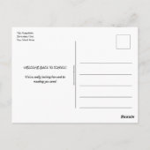 WILLKOMMEN IN DER SCHULE POSTKARTE (Rückseite)