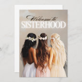 Willkommen in der Schwesternschaft Einladung (Vorne/Hinten)