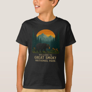 Willkommen in der Stickerei Great Smoky Mountains T-Shirt