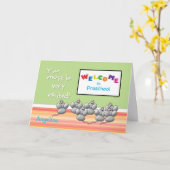 Willkommen in der Vorschule von Teacher Mice SMART Karte (Gelbe Blume)