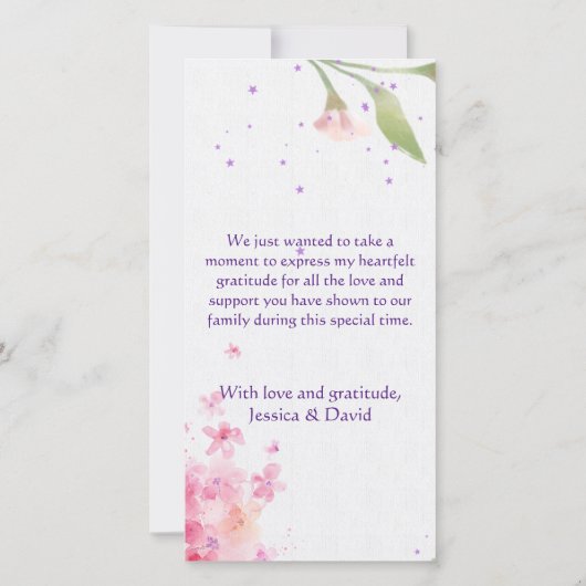 Willkommen in der Welt, Baby! Flache Ankündigungsk Ankündigung (Rückseite)