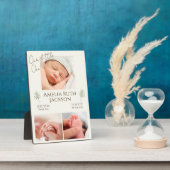 Willkommen in der Welt, Kleines Drei Foto Fotoplatte (Seite)