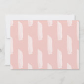 Willkommen in der Welt pink Aquarellbaby Ankündigung (Rückseite)