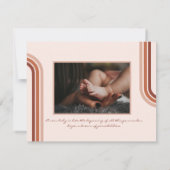 Willkommen in der Welt | | Retro Boho Birth (Rückseite)