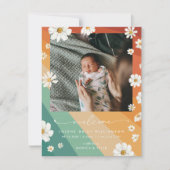 Willkommen in der Welt | | Retro Boho Birth (Vorderseite)