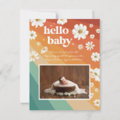 Willkommen in der Welt | | Retro Boho Birth (Rückseite)