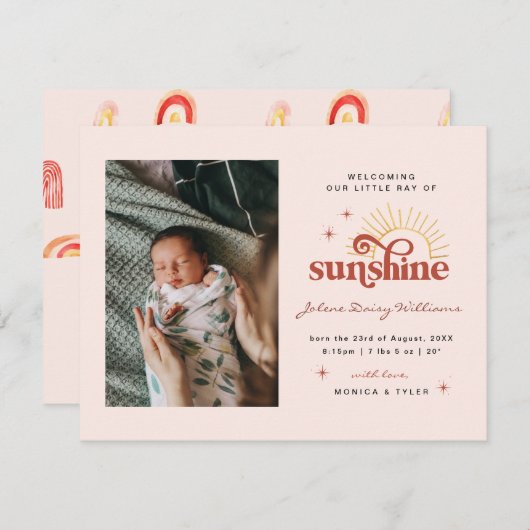 Willkommen in der Welt | | Sonnenstrahlen (Vorne/Hinten)