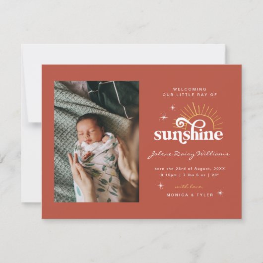 Willkommen in der Welt | | Sonnenstrahlen (Vorderseite)