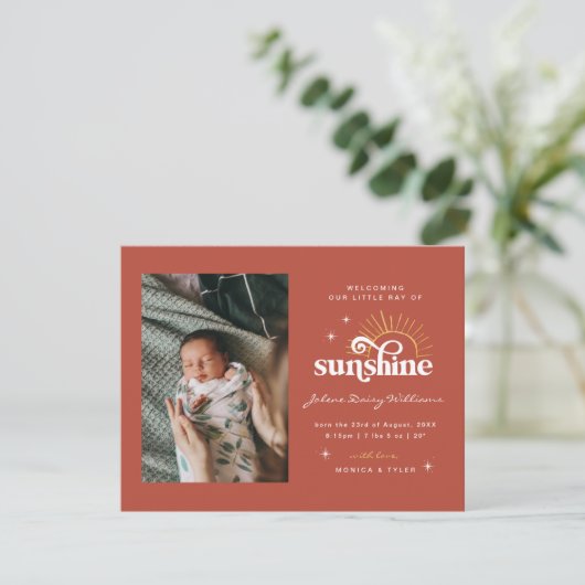 Willkommen in der Welt | | Sonnenstrahlen (Stehend Vorderseite)