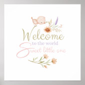 Willkommen in der Welt süßes kleines Poster (Vorne)