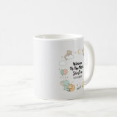 Willkommen in der Welt Tiere Kaffeetasse (VorderseiteRechts)
