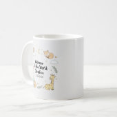 Willkommen in der Welt Tiere Kaffeetasse (Vorderseite Links)