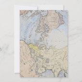 Willkommen in der Welt - Travel Baby Dusche Einladung (Rückseite)