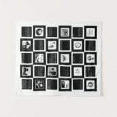 "Willkommen in der Welt" von Beck Haga High Contra Wandteppich (Vorderseite (Horizontal))