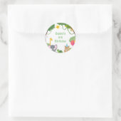 Willkommen in der Wildnis! Runder Aufkleber (Tasche)