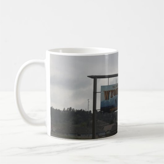 Willkommen in der Wyoming-Tasse Kaffeetasse (Links)