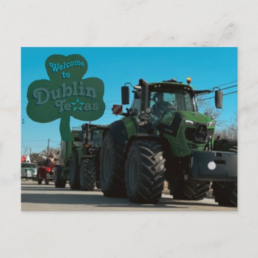 Willkommen in Dublin (Texas) Postkarte (Vorderseite)