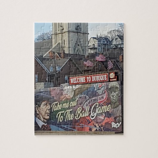 Willkommen in Dubuque, Iowa Keepake Souvenir Puzzle (Vertikal)