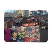 Willkommen in Dubuque, Iowa Zeichen mit amerikanis Magnet (Horizontal)