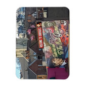 Willkommen in Dubuque, Iowa Zeichen mit amerikanis Magnet (Vertikal)