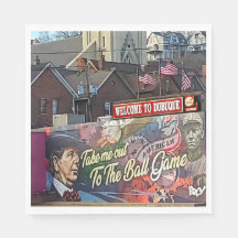 Willkommen in Dubuque, Iowa Zeichen mit amerikanis