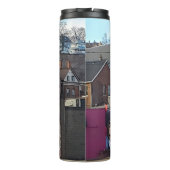 Willkommen in Dubuque, Iowa Zeichen mit amerikanis Thermosbecher (Rückseite)