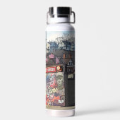 Willkommen in Dubuque, Iowa Zeichen mit amerikanis Trinkflasche (Rückseite)