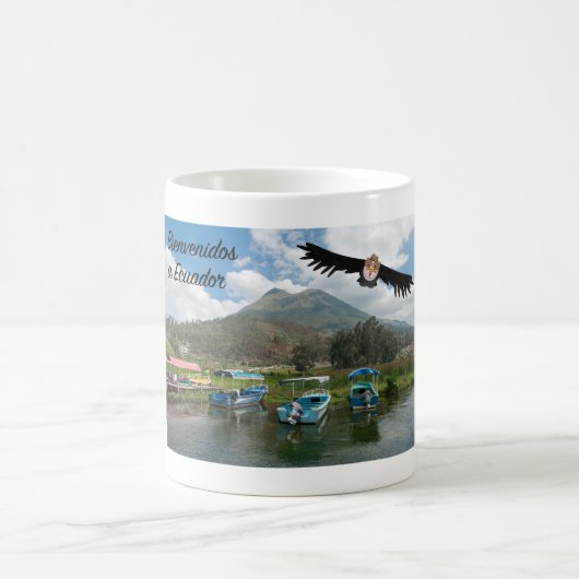 Willkommen in Ecuador Kaffeetasse (Mittel)