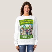 Willkommen in Eddies Welt des Lernens und der Bild Sweatshirt (Vorne ganz)