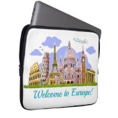 Willkommen in Europa Laptopschutzhülle (Vorne Rechts)