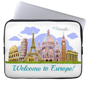 Willkommen in Europa Laptopschutzhülle