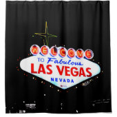 Willkommen in Fabuous Las Vegas Nevada Sin City Duschvorhang (Vorderseite)