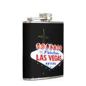 Willkommen in Fabuous Las Vegas Nevada Sin City Flachmann (Rechts)