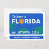 Willkommen in Florida, Ihrem Text Postkarte (Vorne/Hinten)