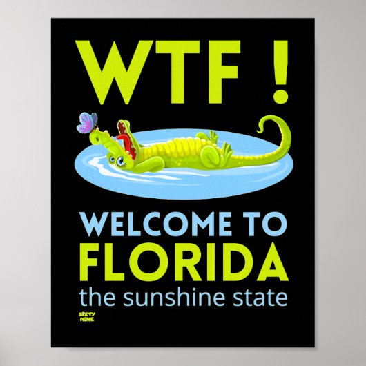 "WILLKOMMEN IN FLORIDA" lustig Poster (Vorne)