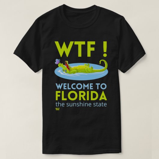 "WILLKOMMEN IN FLORIDA" lustig T-Shirt (Design vorne)
