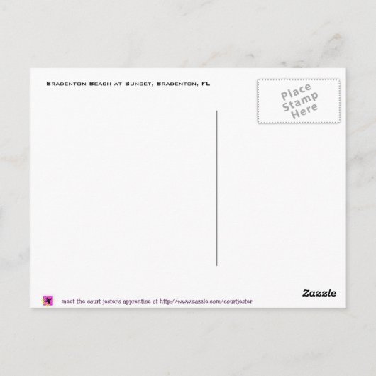 Willkommen in Florida Postkarte (Rückseite)