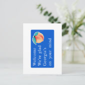 Willkommen in Georgia - USA Road Sign Postkarte (Stehend Vorderseite)