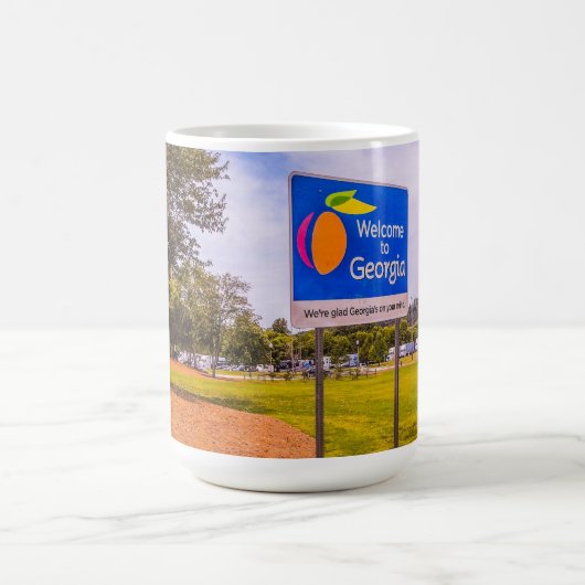 Willkommen in Georgien Kaffeetasse (Mittel)