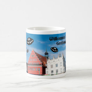 Willkommen in Greifswald. Außerirdischer Besuch Kaffeetasse