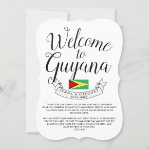 Willkommen in Guyana   Destination Hochzeit indivi Einladung