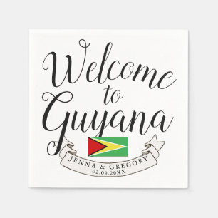Willkommen in Guyana   HOCHZEIT IN URLAUBSORT Serviette