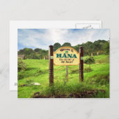 Willkommen in Hana Postkarte (Vorne/Hinten)